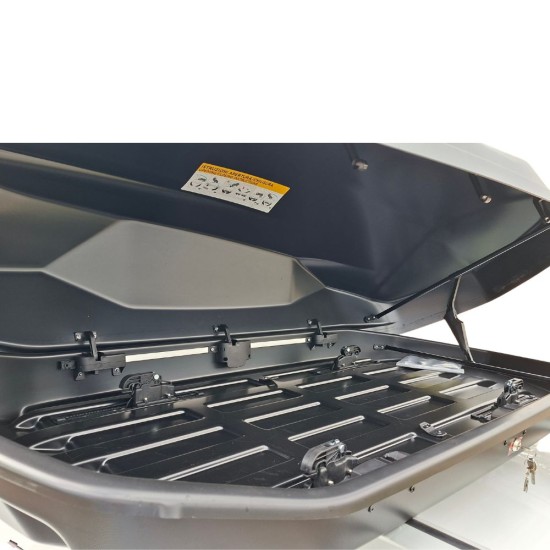 ΜΠΑΓΚΑΖΙΕΡΑ ΟΡΟΦΗΣ RACE AXION 410L ΣΕ ΜΑΥΡΟ ΧΡΩΜΑ ΜΕ MAT ΥΦΗ 175 X 87 X 46 cm - MAX 75 kg ΜΕ ΔΙΠΛΟ ΑΝΟΙΓΜΑ - 1 τεμ. 