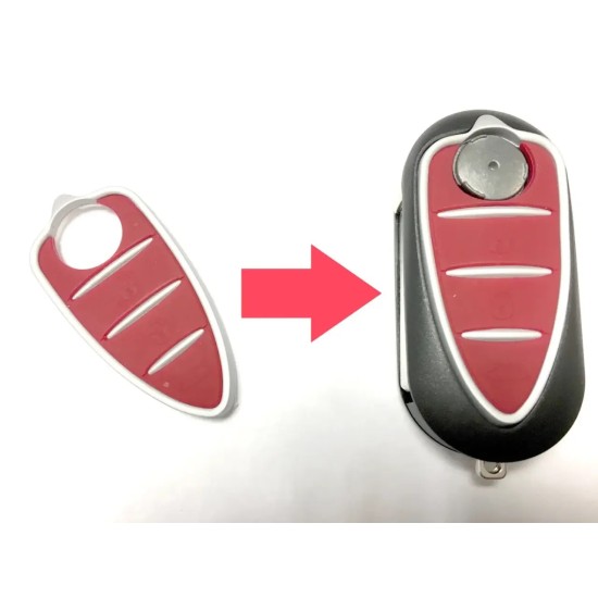 ΑΝΤΑΛΛΑΚΤΙΚΟ ΛΑΣΤΙΧΑΚΙ ΓΙΑ ALFA ROMEO GIULIETTA ΚΑΛΥΜΜΑ ΚΛΕΙΔΙΟΥ 3 ΚΟΥΜΠΙΩΝ ΧΩΡΙΣ ΚΛΕΙΔΙ DGA - 1 ΤΕΜ.