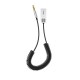 ΑΝΤΑΠΤΟΡΑΣ AUDIO BLUETOOTH 5.0 ΑΠΟ USB ΣΕ AUX ΜΑΥΡΟ ΣΠΙΡΑΛ AMIO - 1 τεμ. 