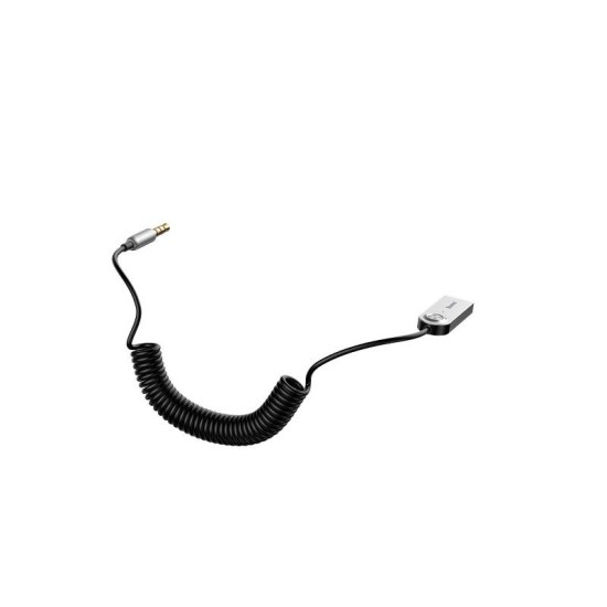 ΑΝΤΑΠΤΟΡΑΣ AUDIO BLUETOOTH 5.0 ΑΠΟ USB ΣΕ AUX ΜΑΥΡΟ ΣΠΙΡΑΛ AMIO - 1 τεμ. 