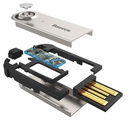 ΑΝΤΑΠΤΟΡΑΣ AUDIO BLUETOOTH 5.0 ΑΠΟ USB ΣΕ AUX ΜΑΥΡΟ ΣΠΙΡΑΛ AMIO - 1 τεμ. 