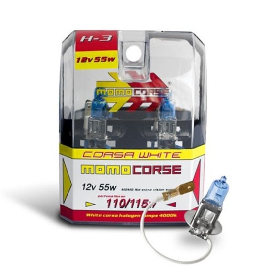 ΛΑΜΠΑ H3 55W SUPER WHITE 2ΤΜΧ MOMO
