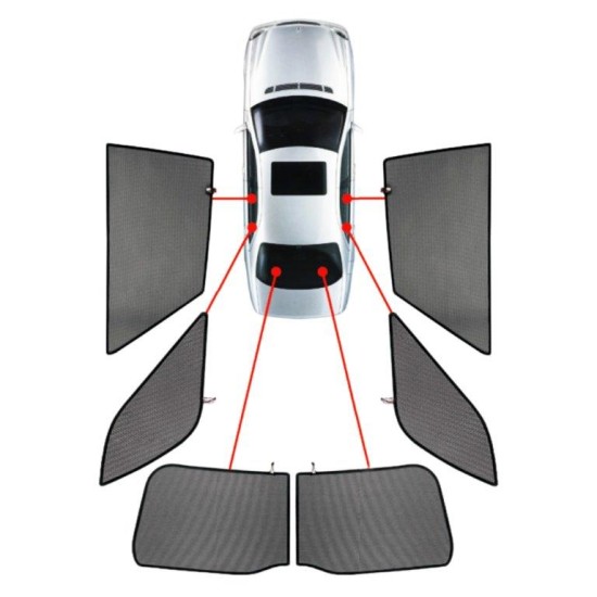 ΚΟΥΡΤΙΝΑΚΙΑ ΜΑΡΚΕ CAR SHADES ΓΙΑ DAIHATSU TERIOS 5D 2006+ - 6 ΤΕΜ. 