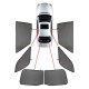 ΚΟΥΡΤΙΝΑΚΙΑ ΜΑΡΚΕ CAR SHADES ΓΙΑ DAIHATSU TERIOS 5D 2006+ - 6 ΤΕΜ. 