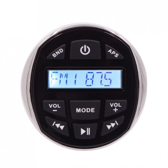 HASDA MP3 PLAYER 113 mm- 5V-4X40W ΜΕ ΡΑΔΙΟΦΩΝΟ/USB/BLUETOOTH (ΑΔΙΑΒΡΟΧΟ/ΣΤΡΟΓΓΥΛΟ/ΜΑΥΡΟ ΧΡΩΜΙΟΜΕΝΟ ΔΑΧΤΥΛΙΔΙ) 