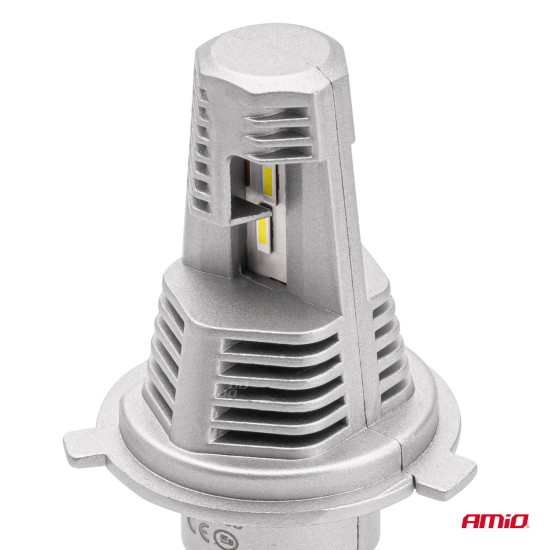 ΛΑΜΠΕΣ LED H4 10-16V 40W 6.500K 4400lm  (ΨΥΚΤΡΑ) X1 AMIO - 2ΤΕΜ. Λάμπες