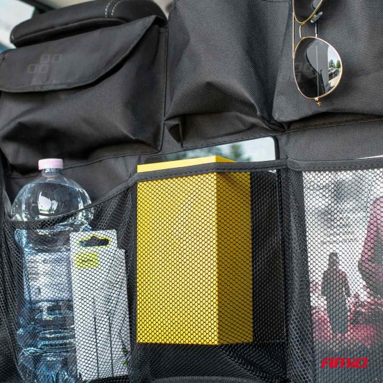 ΘΗΚΕΣ ΠΛΑΤΗΣ ΚΑΘΙΣΜΑΤΟΣ ORGANIZER - ΘΗΚΗ ΟΡΓΑΝΩΣΗΣ ΦΟΡΤΗΓΟΥ CO-6 ΜΑΥΡΟ ΧΡΩΜΑ 89x46cm AMIO - 1 ΤΕΜ. Organizers