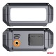 Amio - Φορητός Εκκινητής Μπαταρίας (Jump Starter) με ενσωματωμένο Κομπρεσέρ Αέρα, Powerbank και Φακό LED τάση λειτουργίας 12V με χωρητικότητα 7,2Ah και μέγιστο ρεύμα εκκίνησης 600A για Επιβατικά Αυτοκίνητα - 1 τεμ. (04674/AM)