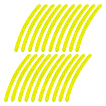 ΔΙΑΚΟΣΜΗΤΙΚΑ ΑΝΑΚΛΑΣΤΙΚΑ ΑΥΤΟΚΟΛΛΗΤΑ ΓΙΑ ΖΑΝΤΕΣ MOTO & ΑΥΤΟΚΙΝΗΤΩΝ ΦΩΣΦΟΡΙΖΕ ΚΙΤΡΙΝΑ 10x0,7cm ΑMiO - 20 TEM.