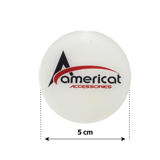 AMERICAT ΜΟΝΟΓΡΑΜΜΑ ΑΥΤΟΚΟΛΛΗΤΑ ΖΑΝΤΩΝ 5 cm ΛΕΥΚΟ/ΚΟΚΚΙΝΟ/ΜΑΥΡΟ ΣΜΑΛΤΟΥ - 4 ΤΕΜ. 