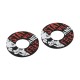 ΧΕΡΟΥΛΙΑ MOTO DONUT OFF-ROAD ΓΚΡΙ/ΚΟΚΚΙΝΑ 22MM+25MM 12CM 2ΤΕΜ Χερούλια