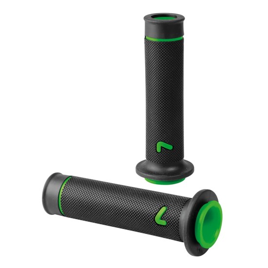 ΧΕΙΡΟΛΑΒΕΣ ΤΙΜΟΝΙΟΥ ΜΗΧΑΝΗΣ SPORT-GRIP ΜΑΥΡΟ/ΠΡΑΣΙΝΟ (22 mm-12cm/25mm-12,5cm) LAMPA - 2 ΤΕΜ. Χερούλια