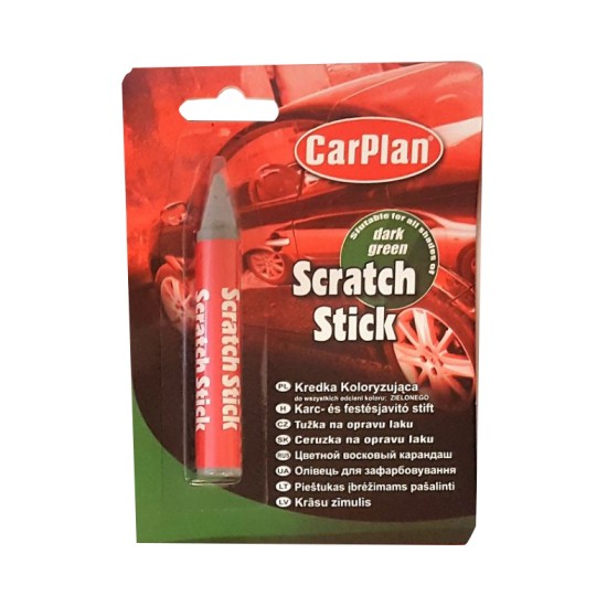 ΣΤΙΚ ΜΑΡΚΑΔΟΡΟΣ ΑΦΑΙΡΕΣΗΣ ΓΡΑΤΖΟΥΝΙΩΝ ΓΙΑ ΣΚΟΥΡΟ ΠΡΑΣΙΝΟ ΧΡΩΜΑ CARPLAN SCRATCH STICK DARK GREEN 1ΤΕΜ Χημικά