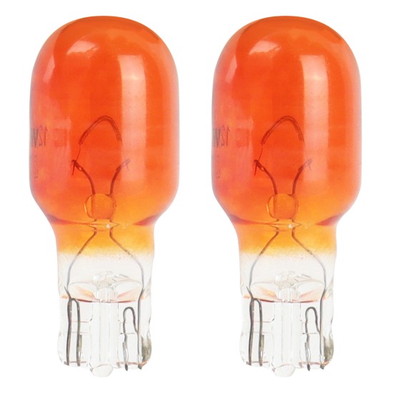 WY16W 12V W2.1x9.5d 16W ΠΟΡΤΟΚΑΛΙ (ΚΑΡΦΩΤΟ ΑΚΑΛΥΚΟ)  ΑΜΙΟ - 2ΤΕΜ. Χωρίς Κάλυκα