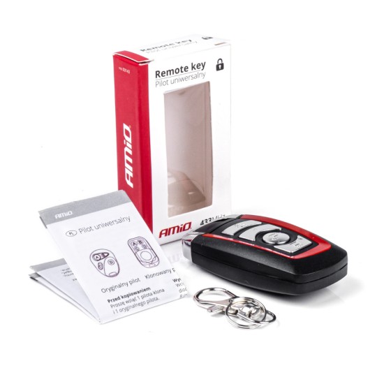 ΤΗΛΕΧΕΙΡΙΣΤΗΡΙΟ ΓΕΝΙΚΗΣ ΧΡΗΣΗΣ 4 ΚΑΝΑΛΙΩΝ (ΚΩΔΙΚΟΣ 433.92 MHz)  ΜΑΥΡΟ/ΚΟΚΚΙΝΟ  ΑMiO - 1 TEM. 