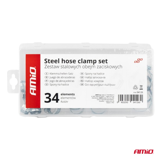 ΚΟΛΙΕΔΕΣ ΣΦΙΓΚΤΗΡΕΣ - ΔΙΑΦΟΡΑ ΜΕΓΕΘΗ ΑΤΣΑΛΙΝΟΙ AMIO - 34 τεμ. 