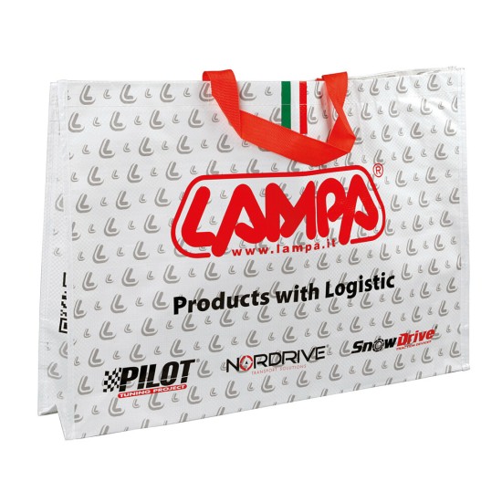 ΤΣΑΝΤΑ ΧΑΡΤΙΝΗ ΔΙΑΦΗΜΙΣΤΙΚΗ ΜΕ ΛΑΒΕΣ LAMPA (L) 540x380x110mm 