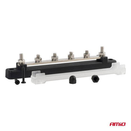 ΜΠΑΡΑ ΚΑΛΩΔΙΩΝ / ΤΕΡΜΑΤΙΚΟ 4 ΘΕΣΕΩΝ M6 max 48V  AMIO - 1 Τεμ. Διάφορα Ηλεκτρικά Αξεσουάρ