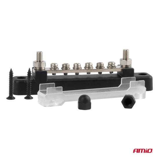 ΜΠΑΡΑ ΚΑΛΩΔΙΩΝ / ΤΕΡΜΑΤΙΚΟ 6 ΘΕΣΕΩΝ M6 max 48V  AMIO - 1 Τεμ. Διάφορα Ηλεκτρικά Αξεσουάρ