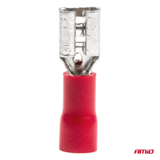 ΦΙΣΑΚΙΑ ΘΗΛΥΚΑ ΚΟΚΚΙΝΑ FDD1 1,25-187 /10A/ 5,6mm ΑΜΟ - 10 ΤΕΜ. Διάφορες Πριζες και Φις