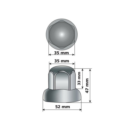 ΚΑΠΑΚΙΑ ΠΑΞΙΜΑΔΙΩΝ/ΜΠΟΥΛΟΝΙΩΝ ΦΟΡΤΗΓΟΥ INOX (STAINLESS STEEL) 33mm 500ΤΕΜ. Διακόσμηση Τροχών ΚΑΠΑΚΙΑ ΠΑΞΙΜΑΔΙΩΝ/ΜΠΟΥΛΟΝΙΩΝ ΦΟΡΤΗΓΟΥ INOX (STAINLESS STEEL) 33mm 500ΤΕΜ. Διακόσμηση Τροχών