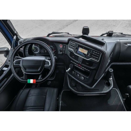 IVECO S-WAY 10/2019>/SCANIA R/S SERIE 7 11/2016> ΚΑΛΥΜΜΑ ΤΙΜΟΝΙΟΥ CLUB ΜΑΥΡΟ-ΣΗΜΑΙΑ ΙΤΑΛΙΑΣ/ΚΟΦΤΟ 