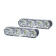 DRL HOR78 12/24V ΠΡΟΣΘΕΤΟ DAYTIME ΔΙΕΘΝΗ ΜΕ 4LED 6W 120,5x36,8mm ΜΑΥΡΟ 2ΤΕΜ Διεθνή Φώτα Ημέρας (DRL)