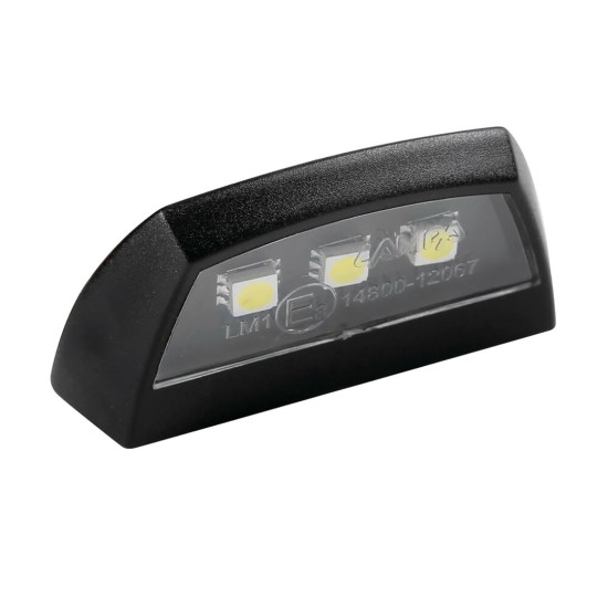 ΦΩΣ ΠΙΝΑΚΙΔΑΣ (ΠΛΑΦΟΝΙΕΡΑ) MOTO E-LON 12V 3LED SMD 58x31mm ΛΕΥΚΟ ΦΩΣ/ΜΑΥΡΟ ΧΡΩΜΑ 1ΤΕΜ 