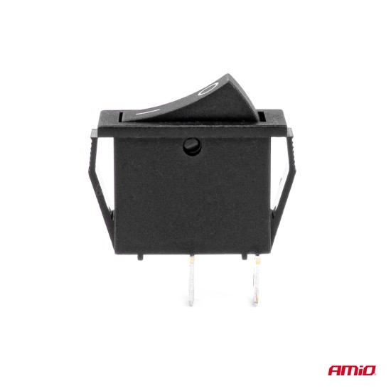 ΔΙΑΚΟΠΤΗΣ ON/OFF  2 ΕΠΑΦΩΝ 12V 20A 10mm x 26mm ΜΑΥΡΟΣ  ΑΜΙΟ - 1 ΤΕΜ. Διεθνείς Διακόπτες