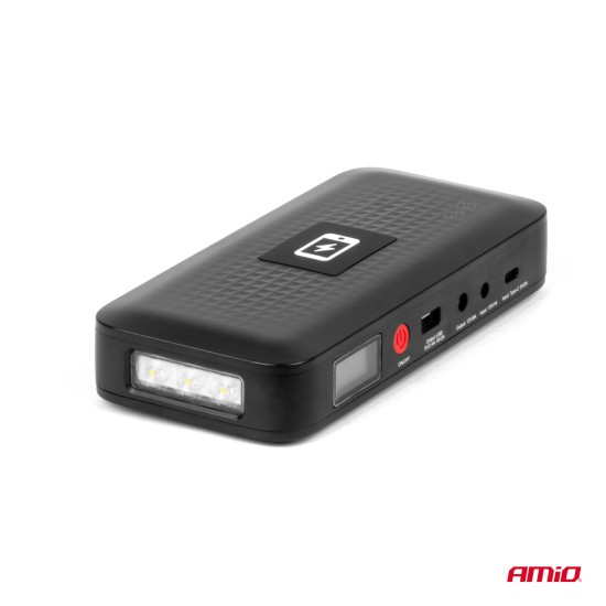 ΕΚΚΙΝΗΤΗΣ ΜΠΑΤΑΡΙΑΣ - STARTER POWERBANK 12V 4000mAh 800A  ΜΕ ΟΘΟΝΗ LCD & ΑΣΥΡΜΑΤΗ ΦΟΡΤΙΣΗ ΑΜΙΟ - 1 τεμ. Εκκινητές Μπαταρίας