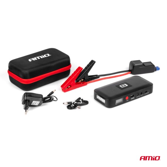 ΕΚΚΙΝΗΤΗΣ ΜΠΑΤΑΡΙΑΣ - STARTER POWERBANK 12V 4000mAh 800A  ΜΕ ΟΘΟΝΗ LCD & ΑΣΥΡΜΑΤΗ ΦΟΡΤΙΣΗ ΑΜΙΟ - 1 τεμ. Εκκινητές Μπαταρίας