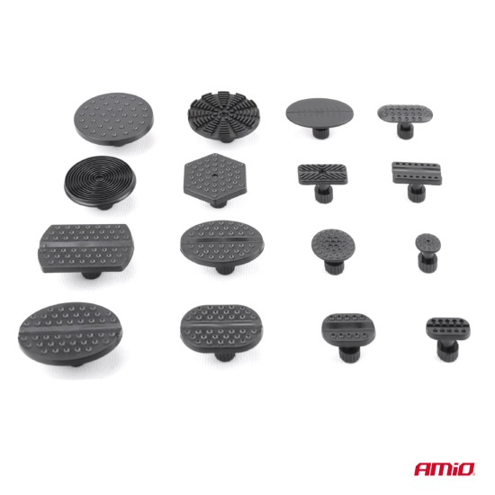 Amio - Kit Επισκευής Λαμαρίνας από Λακούβες (Αμάξωμα Οχήματος) DIY Dent+Ding Repair Kit Μεγάλο σε Σάκο για Επιβατικά Αυτοκίνητα - 1 σετ (04600/AM)