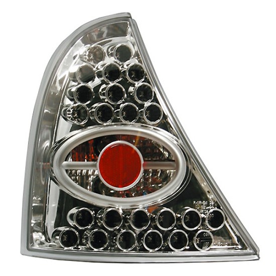 RENAULT CLIO 09/1998+CHROME LED Φανάρια Μπροστινά