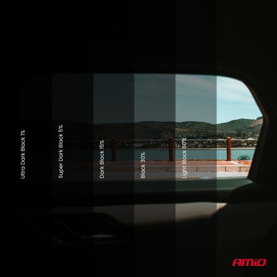 ΦΙΛΜ ΠΑΡΑΘΥΡΩΝ/ΑΝΤΙΗΛΙΑΚΗ ΜΕΜΒΡΑΝΗ ΦΙΜΕ ULTRA DARK BLACK 1% (75X 300 cm) AMIO ΦΙΛΜ ΠΑΡΑΘΥΡΩΝ/ΑΝΤΙΗΛΙΑΚΗ ΜΕΜΒΡΑΝΗ ΦΙΜΕ ULTRA DARK BLACK 1% (75X 300 cm) AMIO
