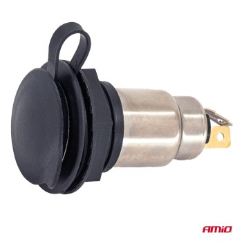 Amio - Πρίζα Τροφοδοσίας με Καπάκι 12V / 24V – 250W - 1 τεμ. (04462/AM)
