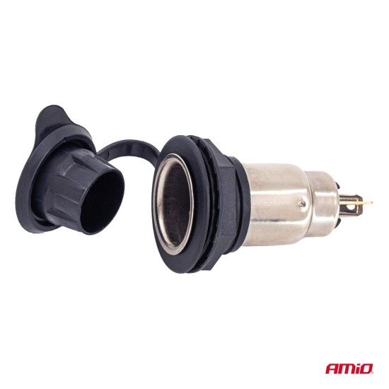Amio - Πρίζα Τροφοδοσίας με Καπάκι 12V / 24V – 250W - 1 τεμ. (04462/AM)