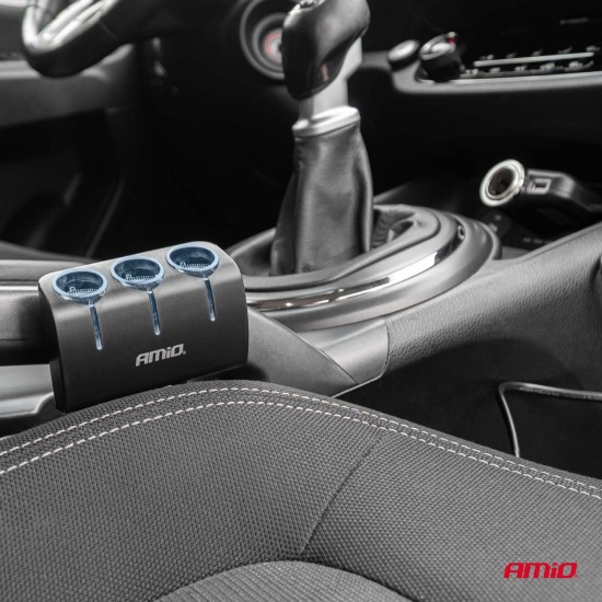 ΑΝΤΑΠΤΟΡΑΣ ΑΝΑΠΤΗΡΑ 12/24V 120W ΜΑΥΡΟΣ/3 ΘΕΣΕΙΣ/1xUSB-A/ΜΕ ΥΠΟΔΟΧΗ ΑΝΑΠΤΗΡΑ ΑΥΤΟΚΙΝΗΤΟΥ/ΚΑΛΩΔΙΟ 80cm AMIO - 1 Τεμ. ΑΝΤΑΠΤΟΡΑΣ ΑΝΑΠΤΗΡΑ 12/24V 120W ΜΑΥΡΟΣ/3 ΘΕΣΕΙΣ/1xUSB-A/ΜΕ ΥΠΟΔΟΧΗ ΑΝΑΠΤΗΡΑ ΑΥΤΟΚΙΝΗΤΟΥ/ΚΑΛΩΔΙΟ 80cm AMIO - 1 Τεμ.