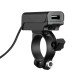 Αδιάβροχος Φορτιστής Κινητού Trek X 12/24V 48W της σειράς Optiline με 2 θύρες USB Type A και USB Type C, Καλώδιο 180 cm, Βύσμα SAE και Ακροδέκτες, Ασφάλεια, Αδιαβροχοποίηση IPX6, συμβατό με Βάσεις Στήριξης, Θήκες ή Αντάπτορες Κινητού Optiline 