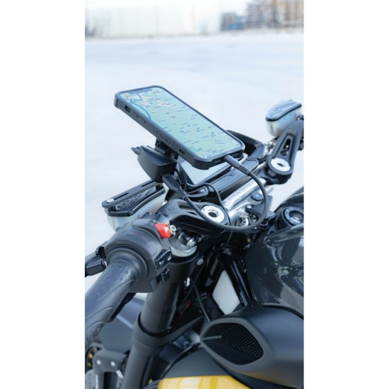 Αδιάβροχος Φορτιστής Κινητού Trek 12/24V 30W 5400mA της σειράς Optiline με 2 θύρες USB Type A, Καλώδιο 150 cm, Ακροδέκτες, Ασφάλεια Smart Chip, Αδιαβροχοποίηση IP66, συμβατό με Βάσεις Στήριξης, Θήκες ή Αντάπτορες Κινητού Optiline 