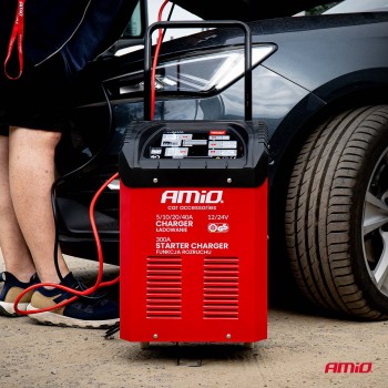 Amio - ΕΚΚΙΝΗΤΗΣ /ΦΟΡΤΙΣΤΗΣ ΜΠΑΤΑΡΙΑΣ 40A (300A STARTER) 12/24V ΓΙΑ ΜΠΑΤΑΡΙΕΣ 20-600Ah - AMIO (04500/AM)