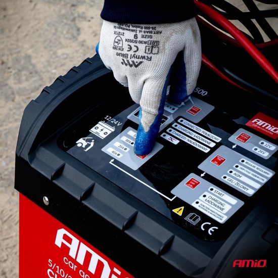 Amio - ΕΚΚΙΝΗΤΗΣ /ΦΟΡΤΙΣΤΗΣ ΜΠΑΤΑΡΙΑΣ 40A (300A STARTER) 12/24V ΓΙΑ ΜΠΑΤΑΡΙΕΣ 20-600Ah - AMIO (04500/AM)