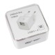 ΦΟΡΤΙΣΤΗΣ ME OIKIAKH ΠΡΙΖΑ 220/240V 12W 2400mA ΜΕ 2 ΘΥΡΕΣ USB (A+A) LAMPA - 1 ΤΕΜ 