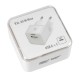 ΦΟΡΤΙΣΤΗΣ ME OIKIAKH ΠΡΙΖΑ 220/240V 20W  ΜΕ 2 ΘΥΡΕΣ USB (A+C) LAMPA - 1 ΤΕΜ. 