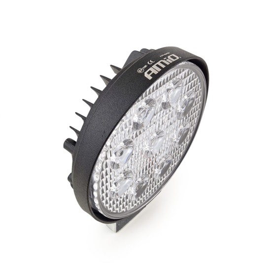 ΠΡΟΒΟΛΕΑΣ ΕΡΓΑΣΙΑΣ WORKING LAMP FLOOD 9LED 3030 9-36V 2160lm 6000K Φ 110mm AWL06 AMIO – 1 ΤΕΜ. Φώτα Εργασίας LED