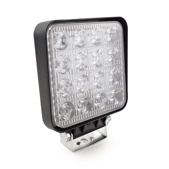 ΠΡΟΒΟΛΕΑΣ ΕΡΓΑΣΙΑΣ WORKING LAMP FLOOD 16LED 3030 9-36V 3840lm 6000K 110x110mm AWL10 AMIO – 1 ΤΕΜ. Φώτα Εργασίας LED