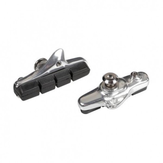 ΤΑΚΑΚΙΑ ΦΡΕΝΩΝ ΠΟΔΗΛΑΤΟΥ (RACING BIKE) PREMIUM 55mm PF-15  ΜΑΥΡΟ/ΧΡΩΜΙΟ 2ΤΕΜ. Φρένα