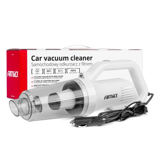 ΣΚΟΥΠΑΚΙ ΗΛΕΚΤΡΙΚΟ 12V ΜΕ 3 ΑΞΕΣΟΥΑΡ ΚΑΘΑΡΙΣΜΟΥ ΜΕ ΦΙΣ ΑΝΑΠΤΗΡΑ ΚΑΙ ΚΑΛΩΔΙΟ 12V 60W AMIO - 1 Τεμ. 