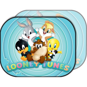 ΗΛΙΟΠΡΟΣΤΑΣΙΑ ΑΥΤΟΚΙΝΗΤΟΥ ΜΕ ΒΕΝΤΟΥΖΑ 44X35CM LOONEY TUNES COLZANI - 2 ΤΕΜ.