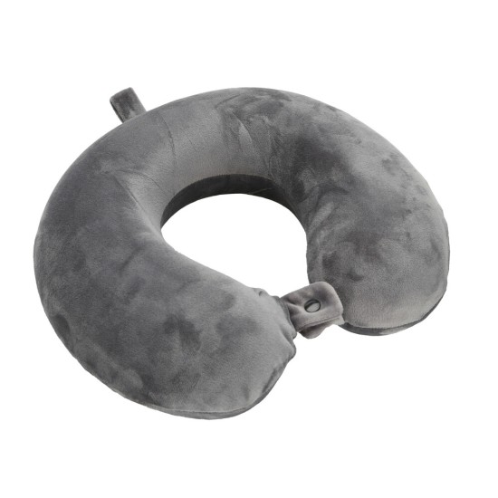 ΜΑΞΙΛΑΡΙ ΤΑΞΙΔΙΟΥ ΑΥΧΕΝΑ MEMORY FOAM ΓΚΡΙ MEMORY-WRAP LAMPA - 1 ΤΕΜ. Υποστήριξη Λαιμού