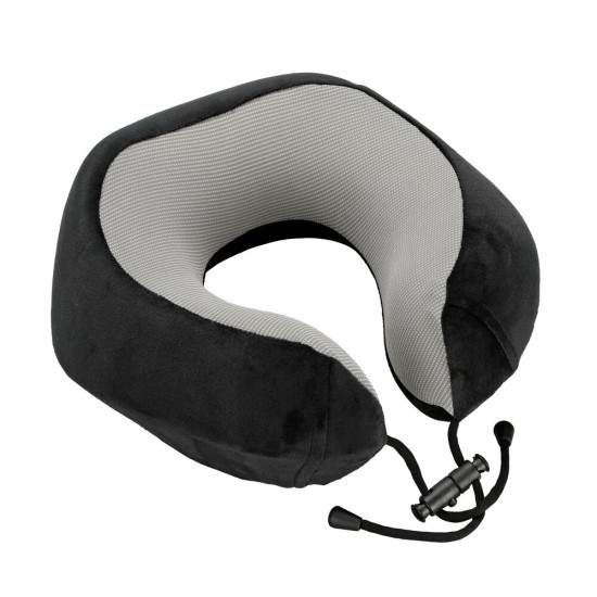ΜΑΞΙΛΑΡΙ ΤΑΞΙΔΙΟΥ ΑΥΧΕΝΑ ΕΡΓΟΝΟΜΙΚΟ MEMORY FOAM ΜΑΥΡΟ/ΓΚΡΙ NECK-LUXE LAMPA - 1 ΤΕΜ.